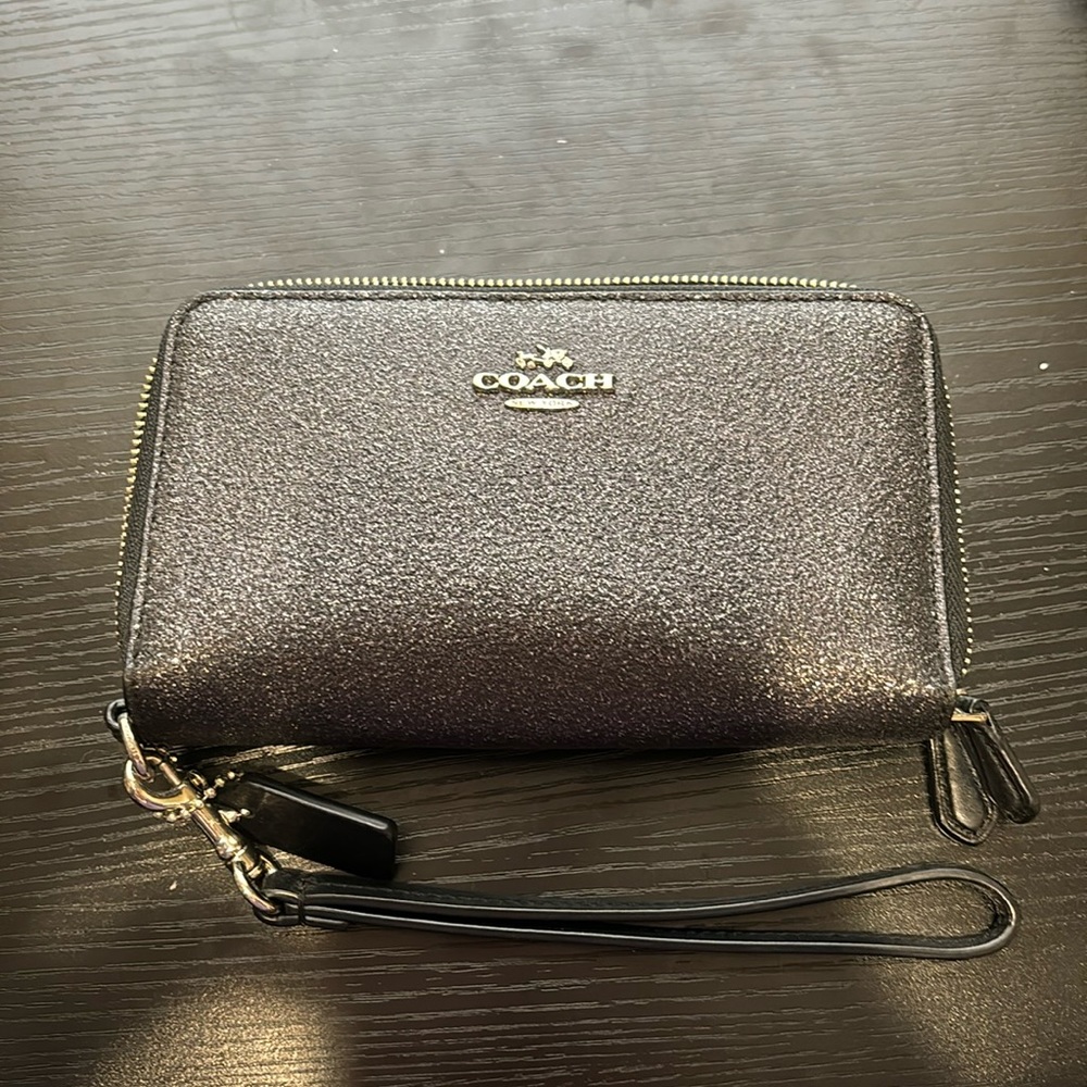 Coach sparkle wristlet